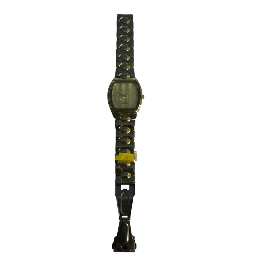 Paul Jardin Men's Silver‎ Toned Link Band Analog Watch Water Resistant *read